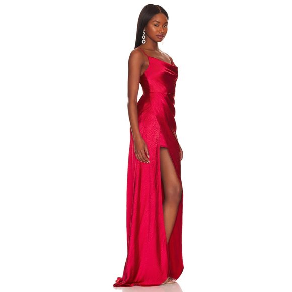 Lovers and Friends Renata Gown in Cherry Red NWOT Size Small - Picture 2 of 3